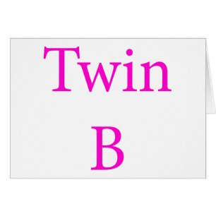 Tvilling- b-rosor hälsningskort