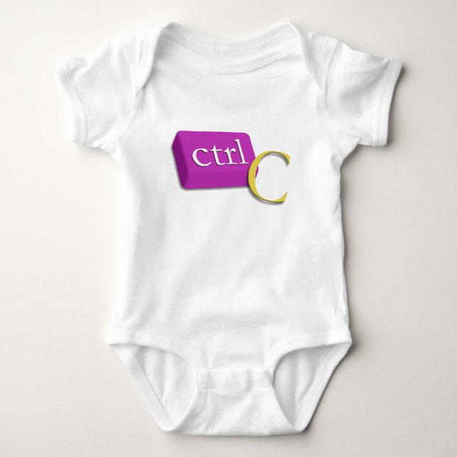 Tvilling- baby 1 för datorNerd av 2 (ctrl C) Tee (Framsida)
