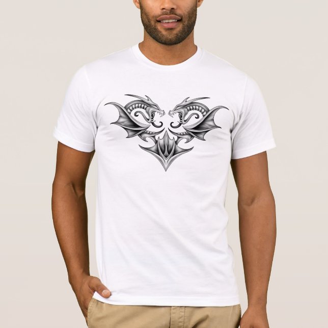 Tvilling- drakar t-shirt (Framsida)