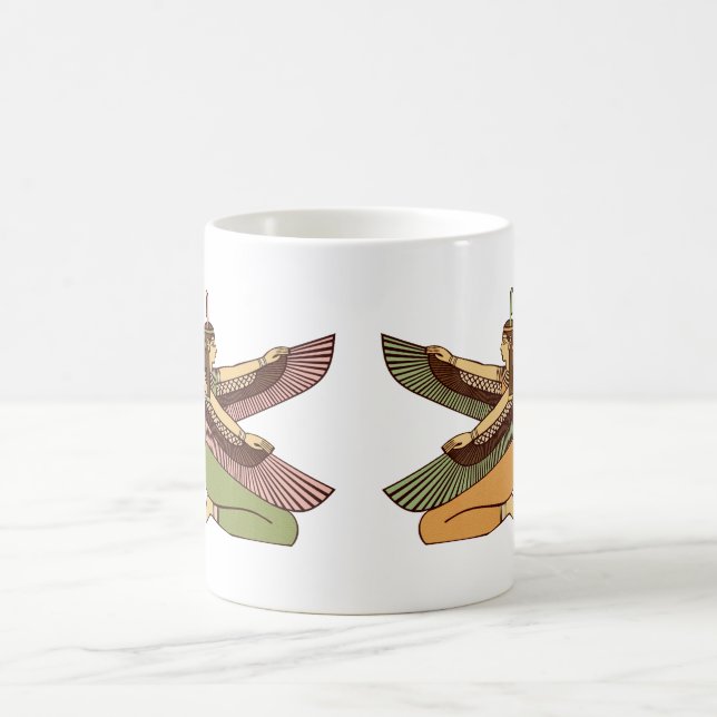 Tvilling- egyptisk gudinnamugg kaffemugg (Center)