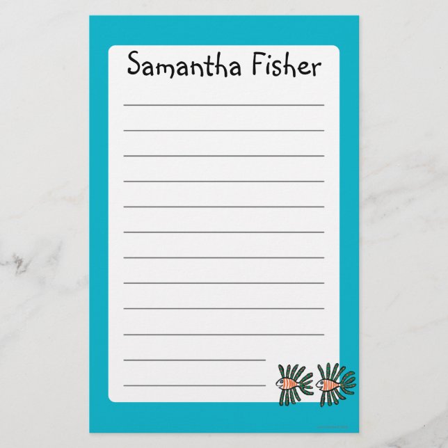 Tvilling- fenafisk för grönt och för orange brevpapper (Framsida)