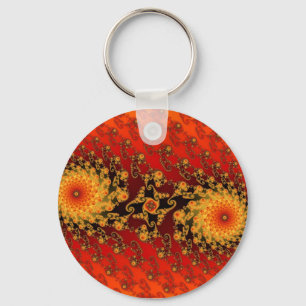 Tvilling- flammar Keychain Nyckelring