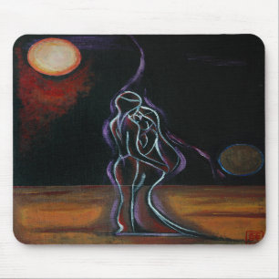 Tvilling- flammar Mousepad Musmatta
