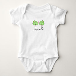 Tvilling- flickor för söt ärtababy t shirt