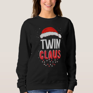 Tvilling Jul Tomte Julen Matchande Kostym Premi T Shirt