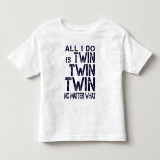 "Tvilling- koppla samman tvilling- ingen materia T-shirt