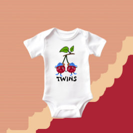 Tvilling körsbär t shirt