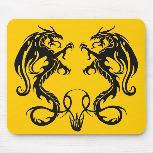 Tvilling Motsatt stamdrakmer Mousepad Musmatta (Framsidan)