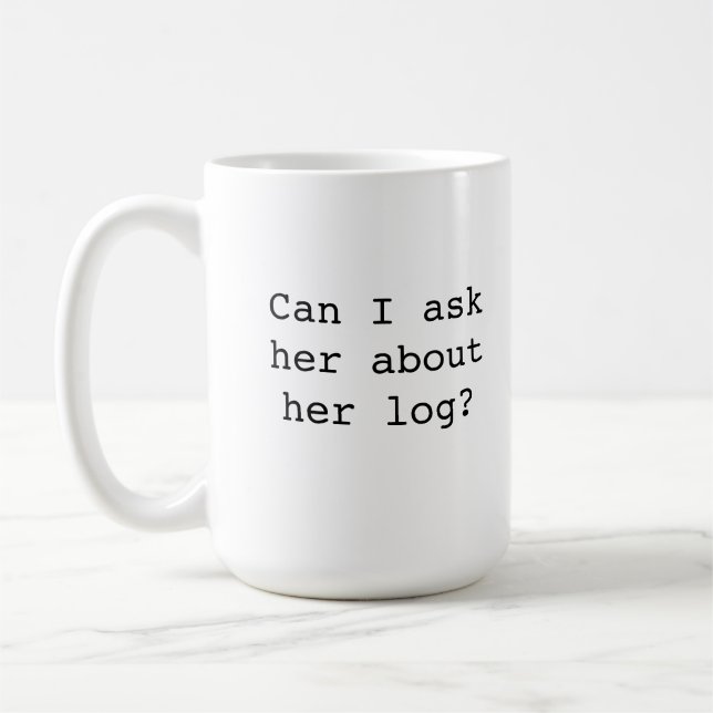 Tvilling- nå en höjdpunkt loggar dammuggen kaffemugg (Vänster)