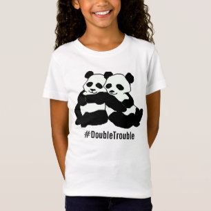 Tvilling- PandaHashtag flicka Bella skjorta T-shirt