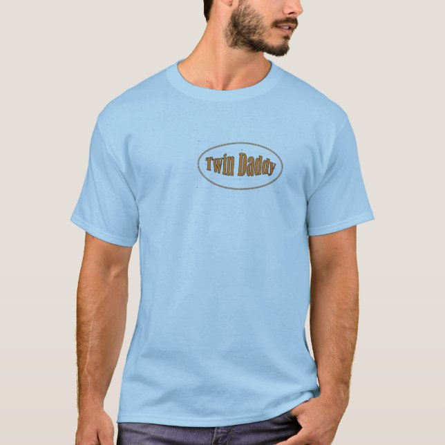 tvilling- pappa t-shirt (Framsida)