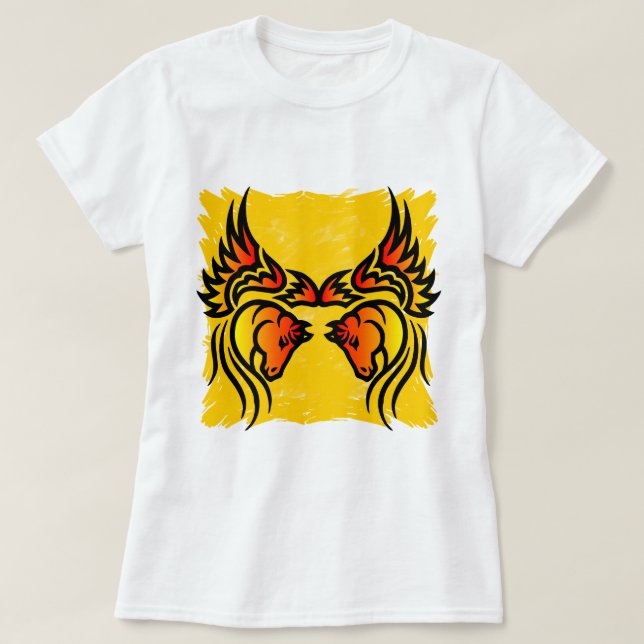 Tvilling- Pegasus Tee (Design framsida)