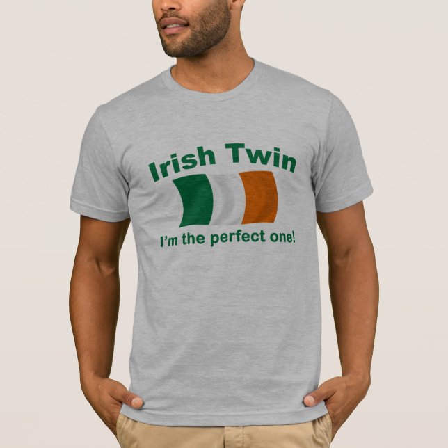 Tvilling- perfekt irländare tee shirt (Framsida)