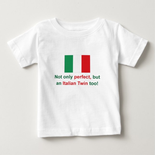Tvilling- perfekt italienare t-shirt (Framsida)
