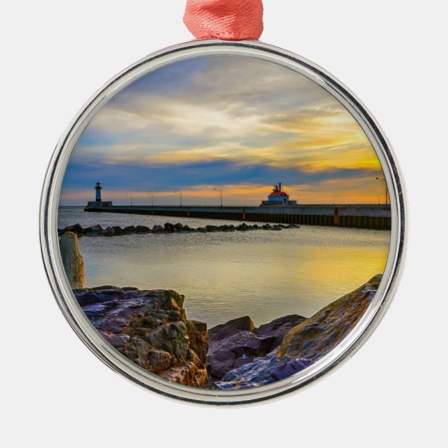 Tvilling- pirmorgon julgransprydnad metall (Framsidan)