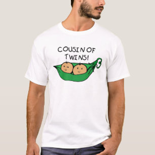 Tvilling- pod för kusin t-shirt