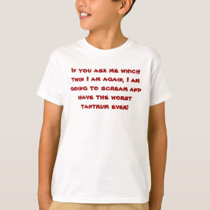 tvilling- pojkeskjorta (hjärnor) t-shirt