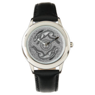Tvilling- rinnande HaresTime biet Armbandsur