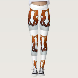 tvilling- rödhårigsjöjungfru leggings