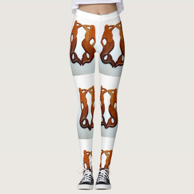 tvilling- rödhårigsjöjungfru leggings (Framsida)