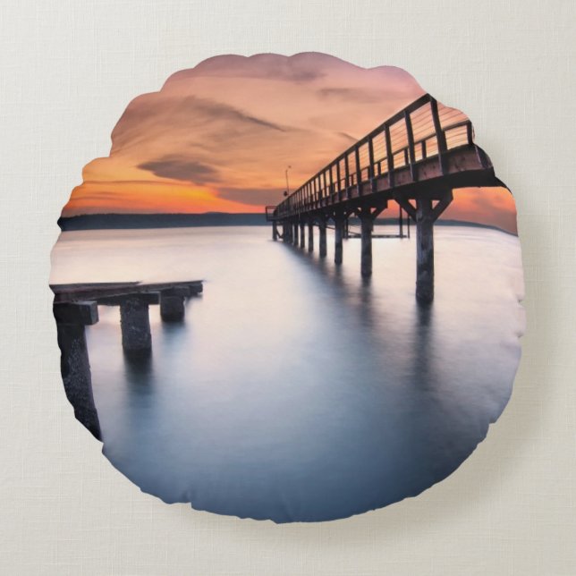 Tvilling- spottar rund kudde (Framsidan)