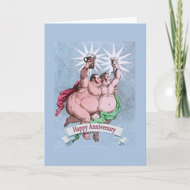 Tvilling- stjärnor för glad lycklig årsdag kort (Framsida)