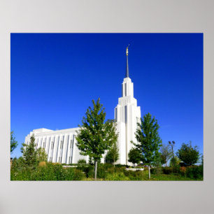 Tvilling- tempel för nedgångar LDS Poster