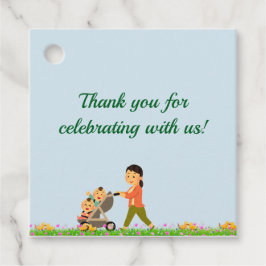 Tvillingar - En Plus En är Dubbelt Roligt Gåvor Etiketter