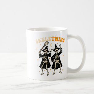 Tvillingar Halloween Matchande Skeletwins Roliga D Kaffemugg