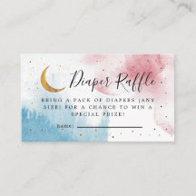 Tvillingar Över Månen Baby Shower Blöja Lotteri