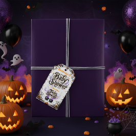 Tvillingar väntas Baby Shower Present Taggar Presentetikett