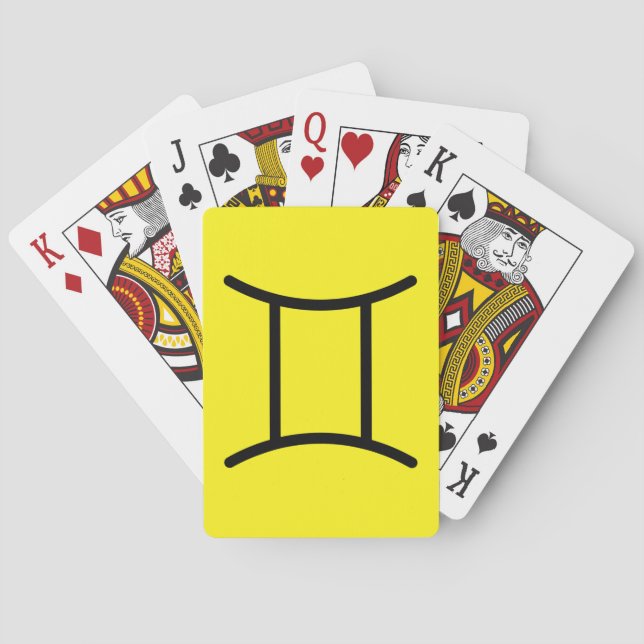 Tvillingarna Casinokort (Baksidan)