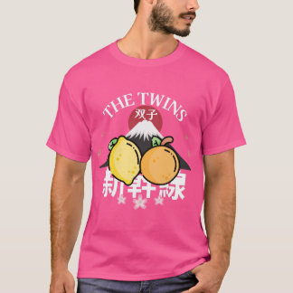 Tvillingarna citron och mandarin t shirt
