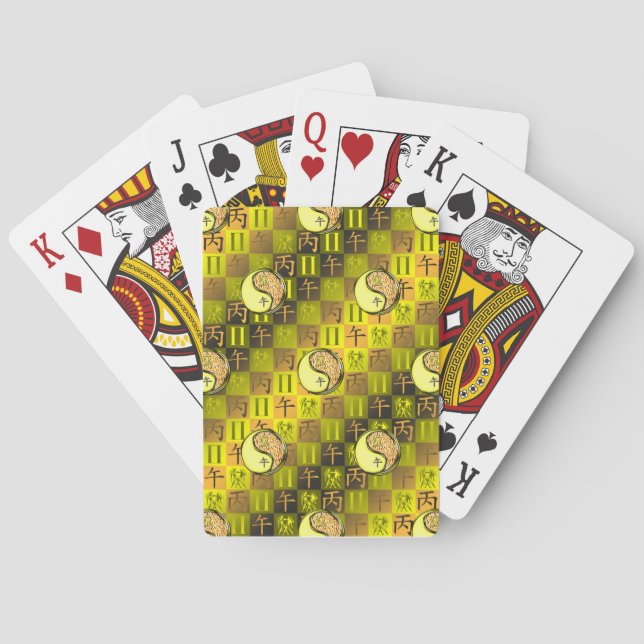Tvillingarna & Eldhästen Casinokort (Baksidan)
