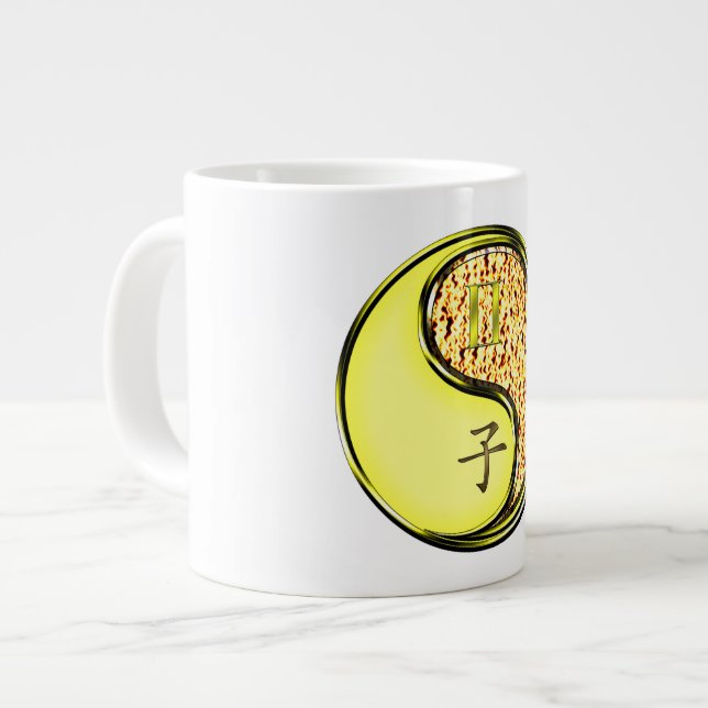 Tvillingarna & Eldråtta Jumbo Mugg (Framsida vänster)