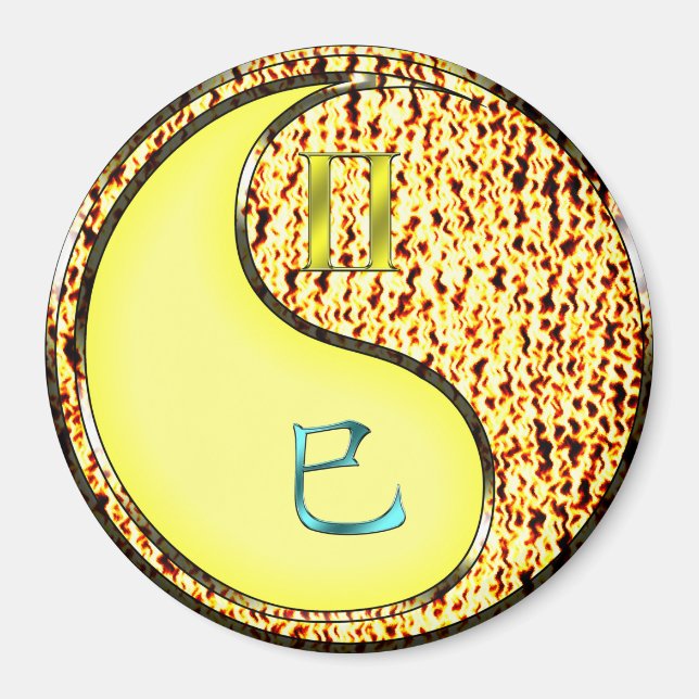 Tvillingarna & Eldslang Magnet (Framsidan)