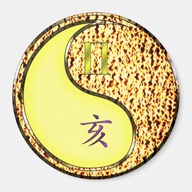 Tvillingarna & Eldsvin Magnet (Framsidan)