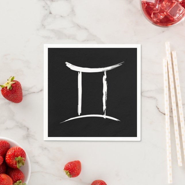 Tvillingarna GEMINI Maj Juni Zodiak Astrologi Föde Pappersservett (Insitu)
