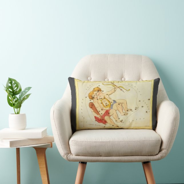 Tvillingarna Gemini Vintage Konstellation Urania's Lumbarkudde (Stol)