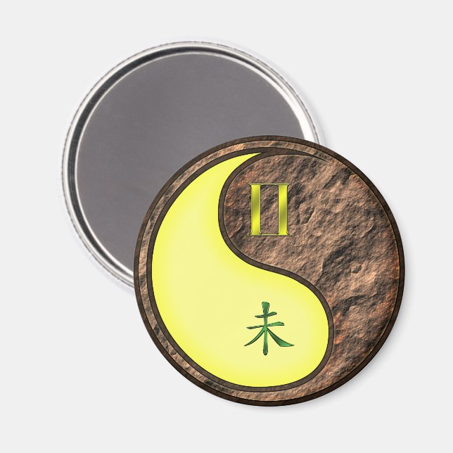 Tvillingarna & Jordgeten Magnet (Front/Back)