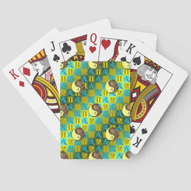 Tvillingarna & Jordhund Casinokort (Baksidan)