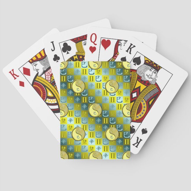 Tvillingarna & Metall Orm Casinokort (Baksidan)