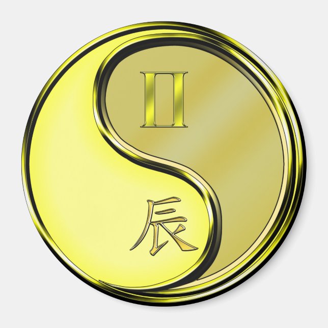 Tvillingarna & Metalldrake Magnet (Framsidan)