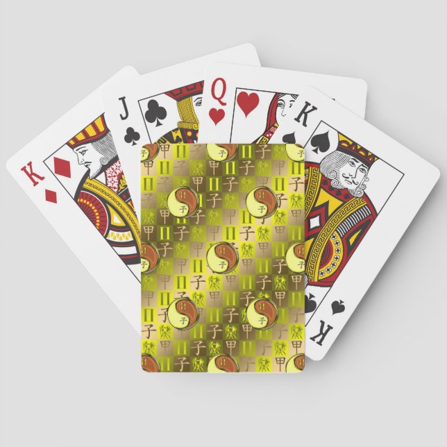 Tvillingarna & Träråttan Casinokort (Baksidan)