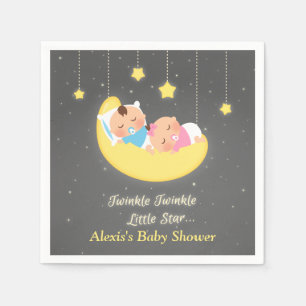 Tvillingarna Twinkle Twinkle Little Star Duscharti Pappersservett