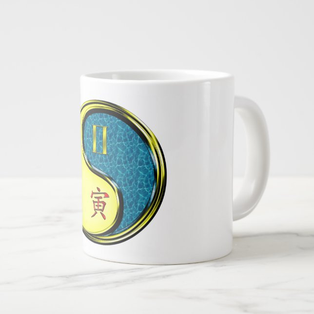 Tvillingarna & Vatten Tigern Jumbo Mugg (Framsida höger)