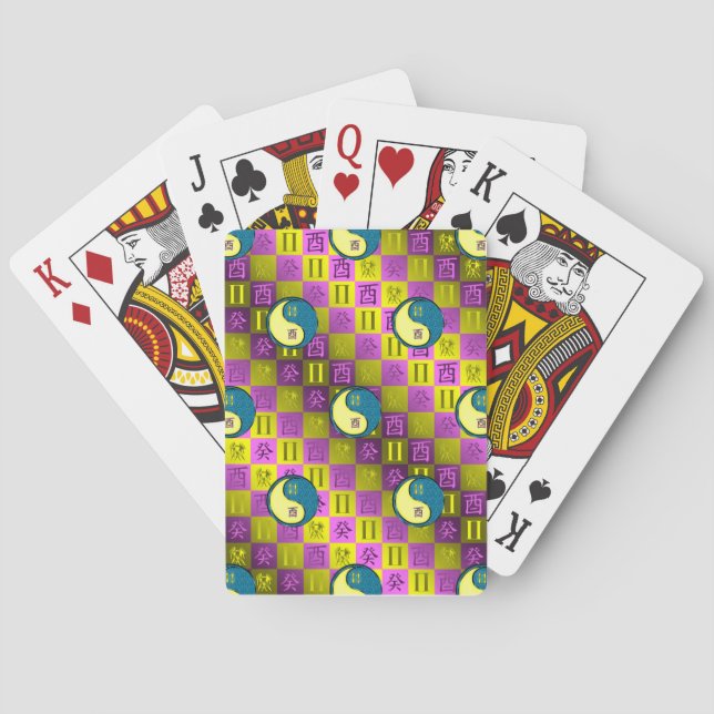 Tvillingarna & Vatten Tupp Casinokort (Baksidan)