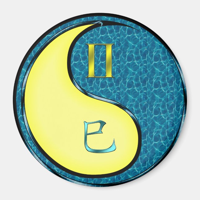 Tvillingarna & Vattenormen Magnet (Framsidan)