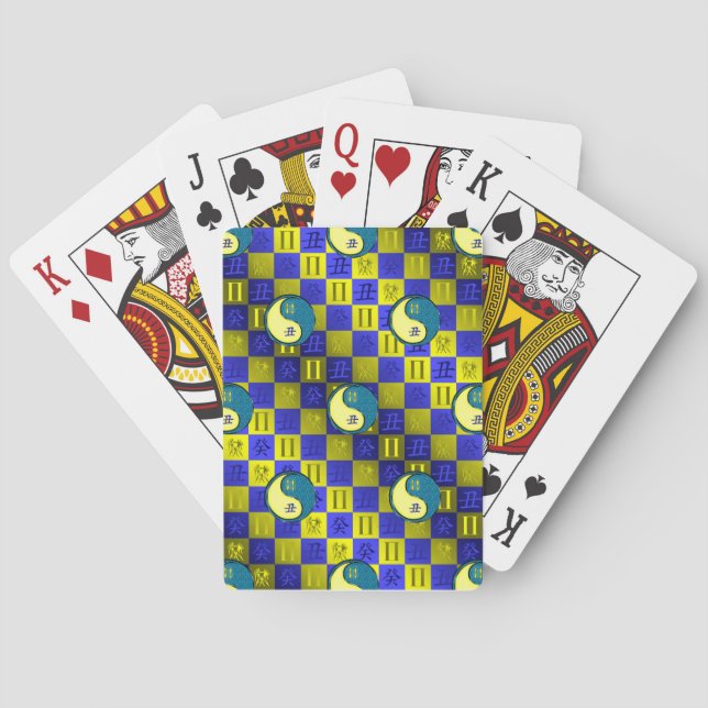 Tvillingarna & Vattenoxe Casinokort (Baksidan)
