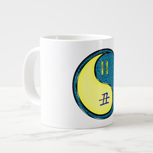 Tvillingarna & Vattenoxe Jumbo Mugg (Framsida vänster)